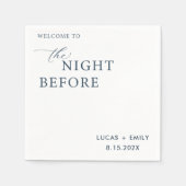 Das Abendessen vor der Probe ist nach Maß Serviette (Vorderseite)