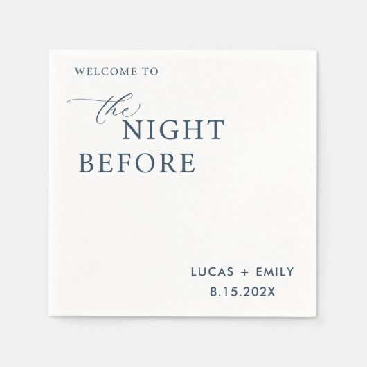 Das Abendessen vor der Probe ist nach Maß Serviette (Vorderseite)