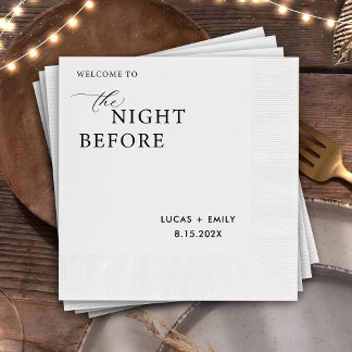 Das Abendessen vor der Probe ist nach Maß Serviette