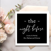 Das Abendessen vor der Probe ist nach Maß Serviette