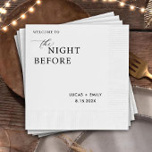 Das Abendessen vor der Probe ist nach Maß Serviette