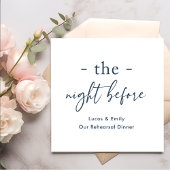 Das Abendessen vor der Probe ist nach Maß Serviette