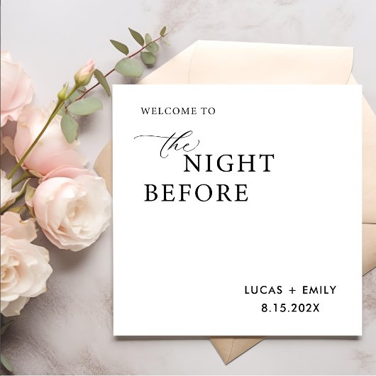 Das Abendessen vor der Probe ist nach Maß Serviette