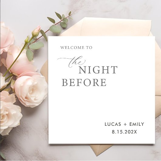 Das Abendessen vor der Probe ist nach Maß Serviette