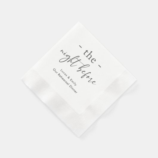 Das Abendessen vor der Probe ist nach Maß Serviette (Ecke)