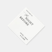 Das Abendessen vor der Probe ist nach Maß Serviette (Ecke)