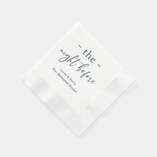 Das Abendessen vor der Probe ist nach Maß Serviette (Ecke)