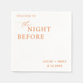 Das Abendessen vor der Probe ist nach Maß Serviette (Vorderseite)