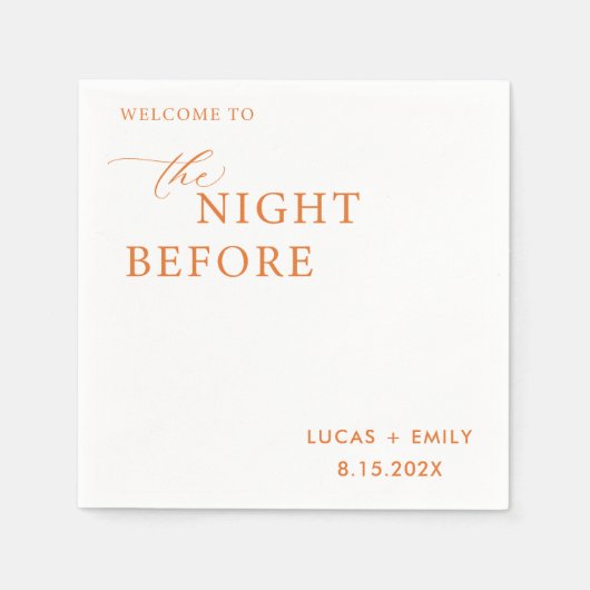 Das Abendessen vor der Probe ist nach Maß Serviette (Vorderseite)