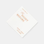 Das Abendessen vor der Probe ist nach Maß Serviette (Ecke)