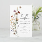 Das Abendessen vor der Probe von Boho Einladung (Stehend Vorderseite)