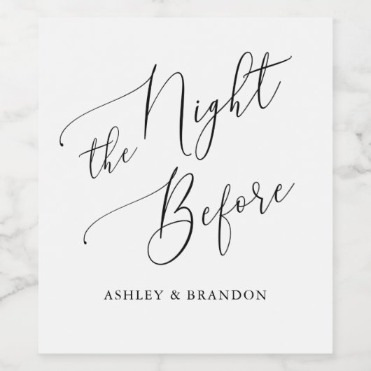 Das Abendessen vor der rustikalen Probe Weinetikett (Einzelnes Label)