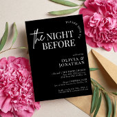 Das Abendessen vor der Schwarz-Weiß-Probe Einladung