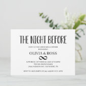 Das Abendessen vor der unendlichen Probe Einladung (Stehend Vorderseite)