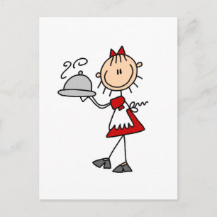 Das Abendessen wird als Dessert serviert. Postkarte