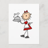 Das Abendessen wird als Dessert serviert. Postkarte (Vorderseite)