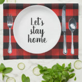 Das Abendessen wird am Buffalo Kariert Geschirrtuch (Gefaltet)