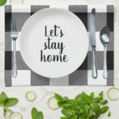 Das Abendessen wird am Buffalo Kariert Geschirrtuch (Gefaltet)