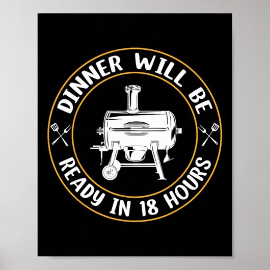 Das Abendessen wird in 18 Stunden mit Grillen zum Poster (Vorne)