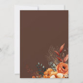 Das Abendessen wird in blühend weißem Marsch servi Einladung (Rückseite)