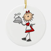 Das Abendessen wird serviert Keramikornament (Vorne)