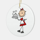 Das Abendessen wird serviert Keramikornament (Links)