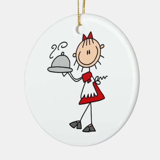 Das Abendessen wird serviert Keramikornament (Links)