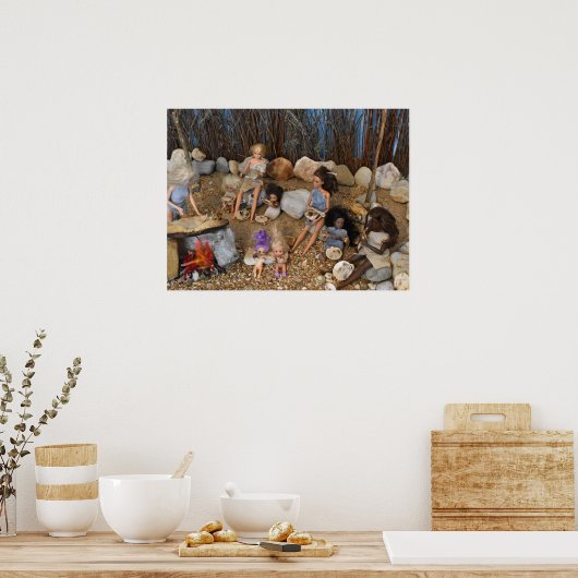 Das Abendessen wird serviert. Poster (Küche)