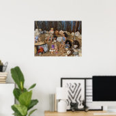 Das Abendessen wird serviert. Poster (Heimbüro)