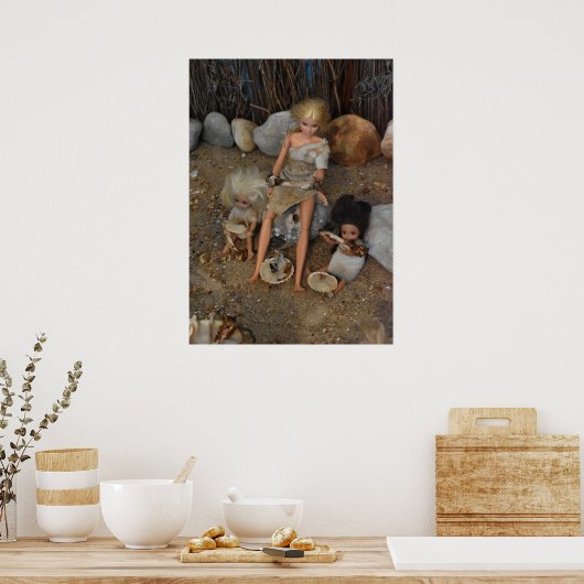 Das Abendessen wird serviert. Poster (Küche)