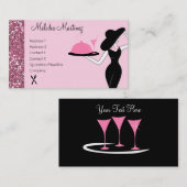 Das Abendessen wird serviert Visitenkarte (Vorne/Hinten)