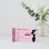 Das Abendessen wird serviert Visitenkarte (Stehend Vorderseite)