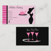 Das Abendessen wird serviert Visitenkarte (Vorne/Hinten)