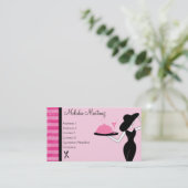 Das Abendessen wird serviert Visitenkarte (Stehend Vorderseite)