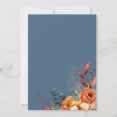 Das Abendessen wird von einem blühenden weißen Bog Einladung (Rückseite)