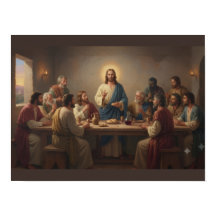 Das Abendmahl Poster – Jesus Christus und Jünger