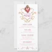 Das Abendmenü des Sacred Heart Baroque (Vorderseite)