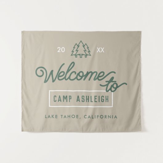 Das Abenteuer Bachelorette Camp Hintergrund Wandteppich (Vorderseite (Horizontal))