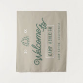 Das Abenteuer Bachelorette Camp Hintergrund Wandteppich (Vorderseite)