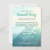 Das Abenteuer Begin Farewell Party gelassen Einladung (Vorderseite)