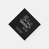 Das Abenteuer beginnt also mit einer rustikalen Ho Serviette (Ecke)