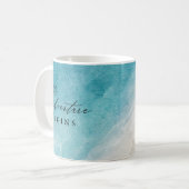 Das Abenteuer beginnt Beach Wedding Liebhaber Kaffeetasse (Vorderseite Links)