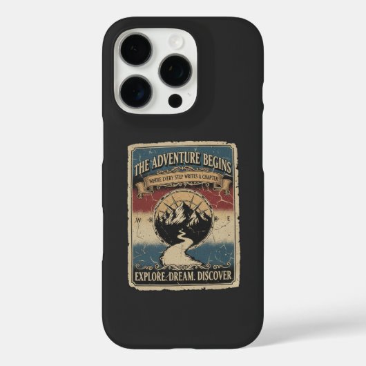 Das Abenteuer beginnt Case-Mate iPhone Hülle (Rückseite)
