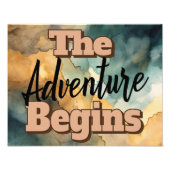 Das Abenteuer beginnt Foto Print (Vorne)