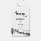 Das Abenteuer beginnt ⎢ Gastgeschenk Hochzeit-Gesc Geschenkanhänger (Vorderseite)