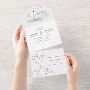 das abenteuer beginnt Hochzeit (kein ENV erforderl All In One Einladung