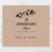 Das Abenteuer beginnt ⎢ Hochzeitbier-Label Bierflaschenetikett (Einzelnes Label)