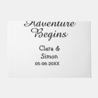 Das Abenteuer beginnt Hochzeitspaar Name Datum ein
