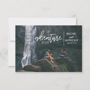 Das Abenteuer beginnt Hochzeitssache Das Foto Da Save The Date