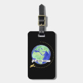 Das Abenteuer beginnt in der Welt Gepäckanhänger (Vorderseite vertikal)